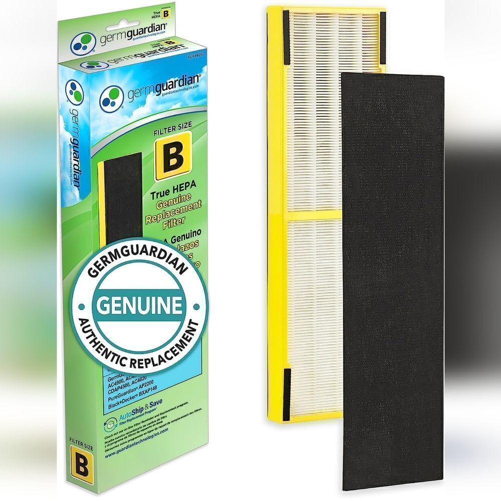 Germ Guardian FLT4825 Size B HEPA Replacement Air Purifier Filters NEW